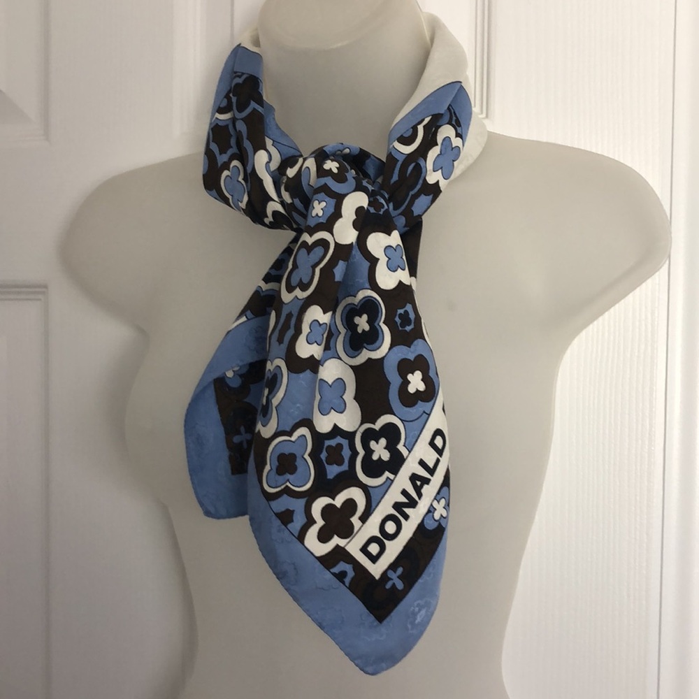 Donald Brooks Bohemian Jacquard Silk Floral Pattern VTG EUC